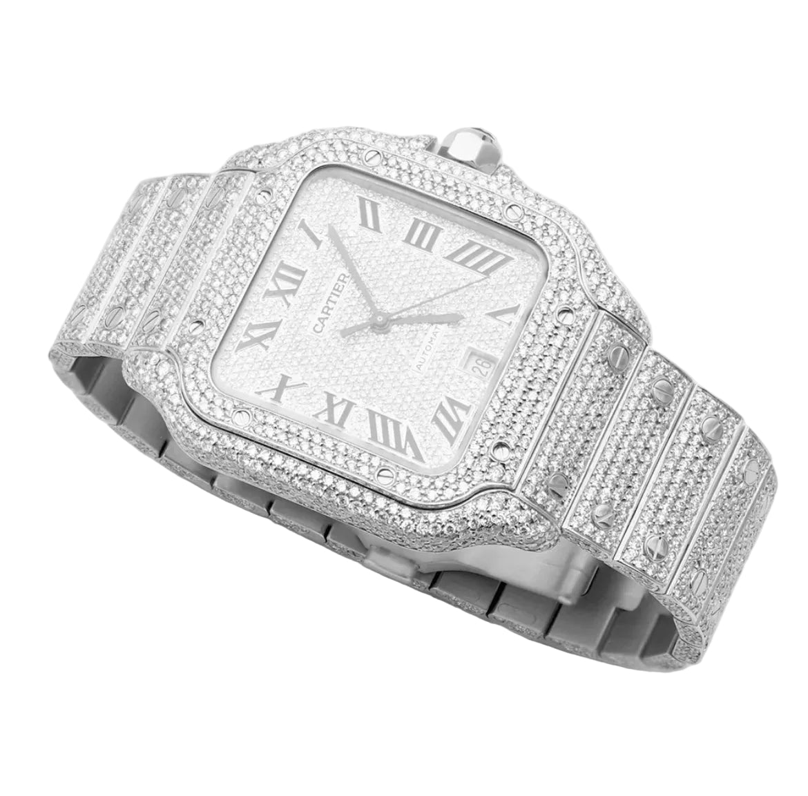 Reloj Cartier Santos Full Ice