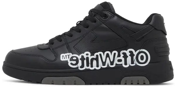 Off White Ooo Logo Print-Black