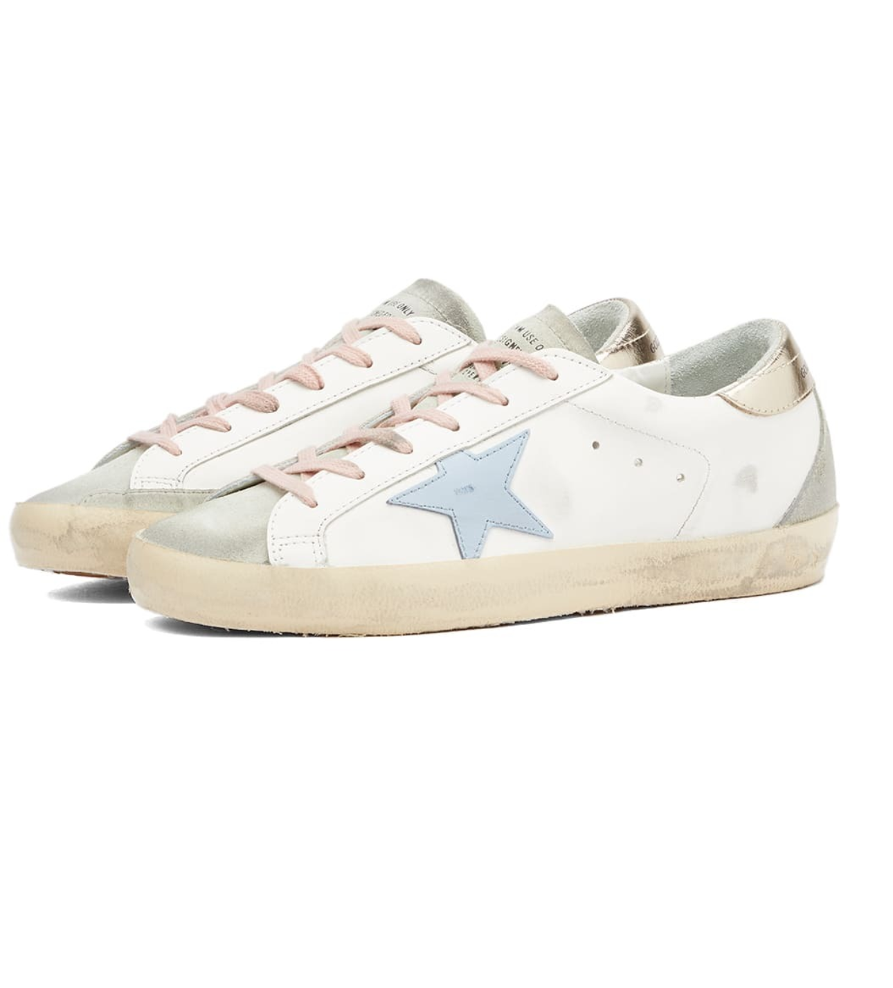 Golden Goose White Ice Powder Blue