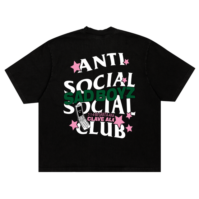 Playera Anti Social Social Club X Junior H Clave Ali