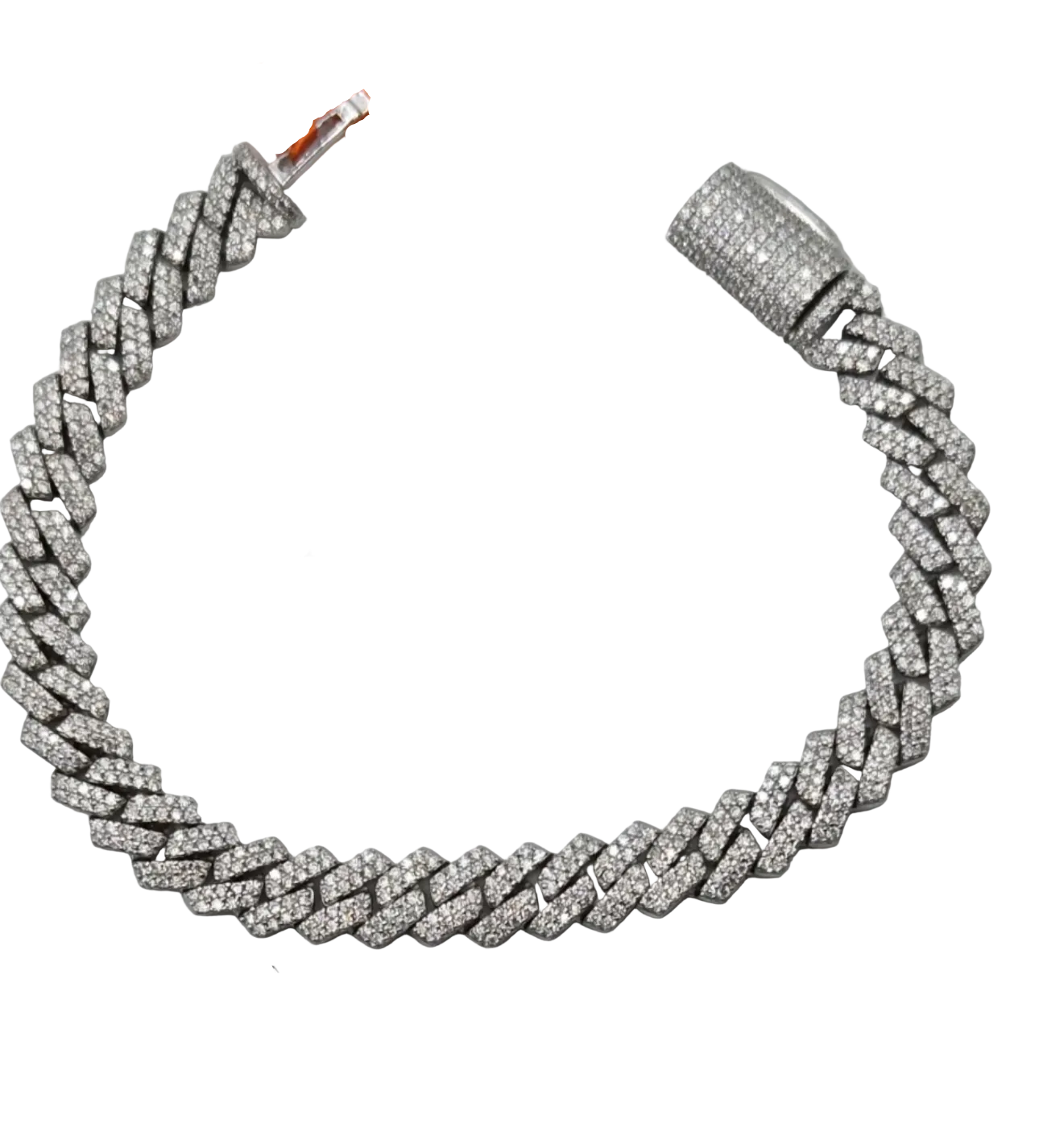 PULSO MÓNACO DIAMANTE MOISSANITA