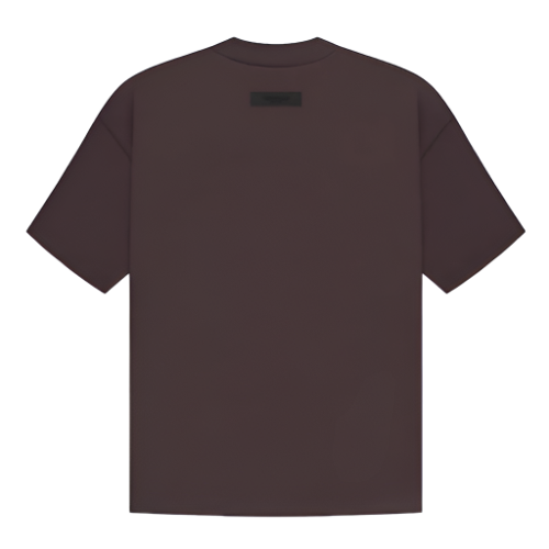 Playera Essentials Basic Name Negra con Morado