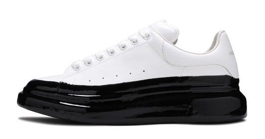 Alexander Mcqueen Oversized Sneaker 'Paint Dipped - White black
