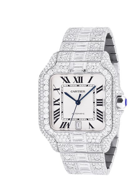 Reloj Cartier Santos Full Ice