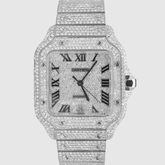 Reloj Cartier Santos Full Ice