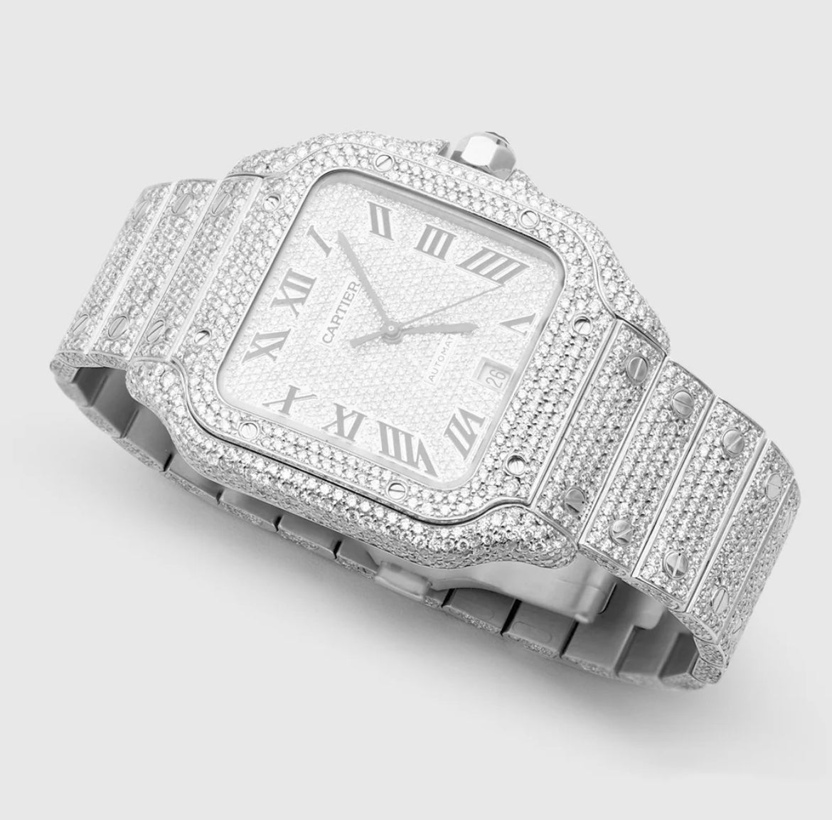 Reloj Cartier Santos Full Ice
