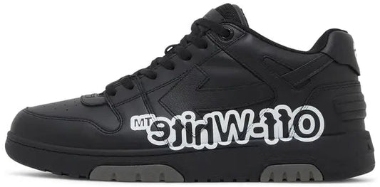 Off White Ooo Logo Print-Black