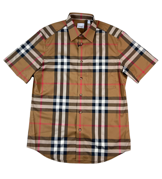 Playera Burberry Checked Buttoned