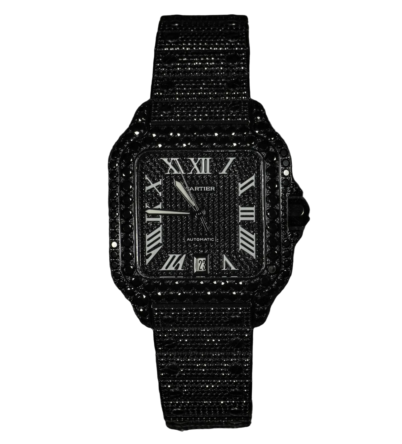 Reloj Cartier Santos Full Ice Diamonds