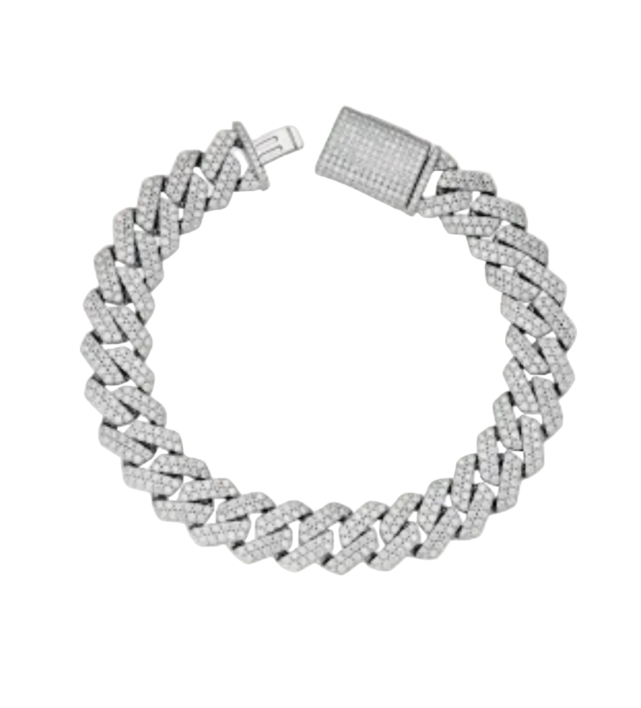 Pulso Monaco Diamante Moissanita Ice