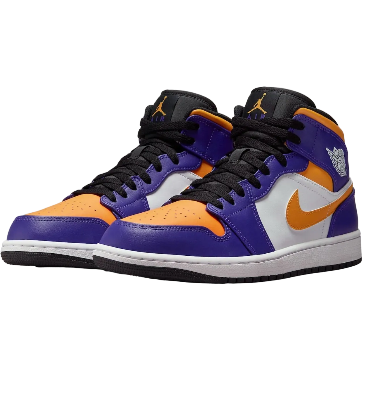 Jordan 1 Mid Lakers Kids