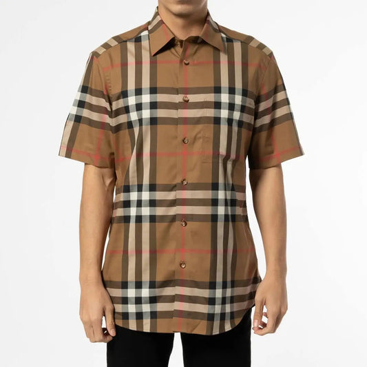 Playera Burberry Checked Buttoned