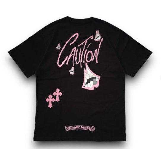 Playera Chrome Hearts Tee Caution black