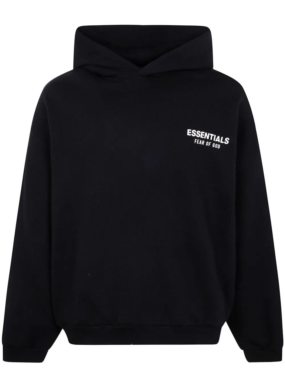 Hoodie Essentials  Fear Of God Black Letras Blancas