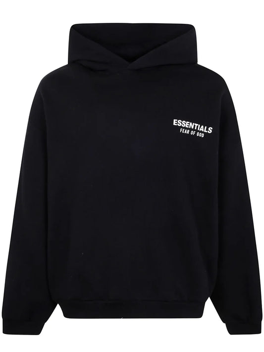 Hoodie Essentials  Fear Of God Black Letras Blancas