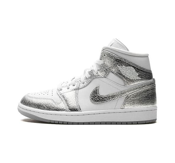 Jordan 1 Mid Metallic Silver SEMINUEVO