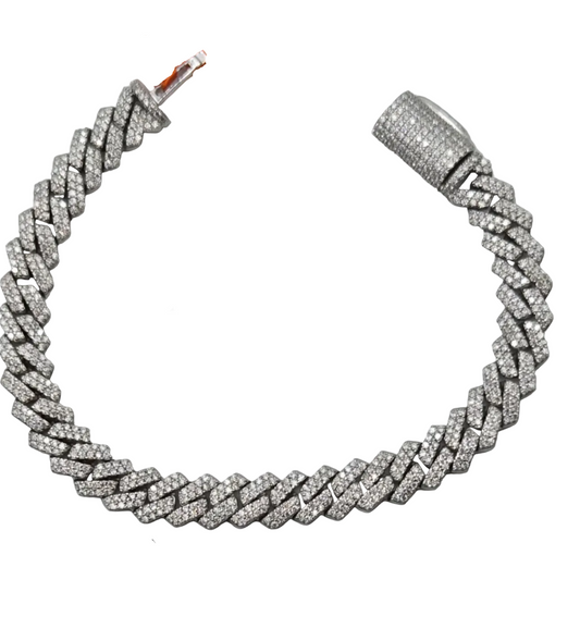 PULSO MÓNACO DIAMANTE MOISSANITA