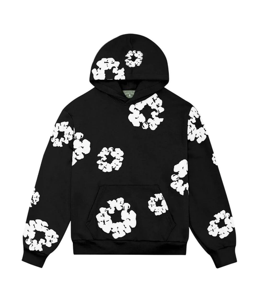 hoodie Denim Tears Black and White