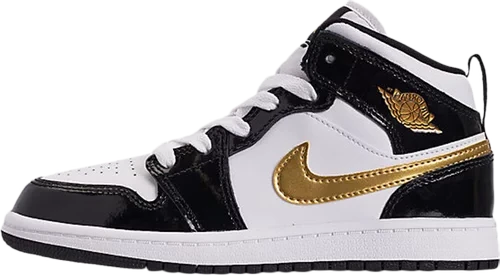 Jordan 1 Mid Patent Gold KIDS