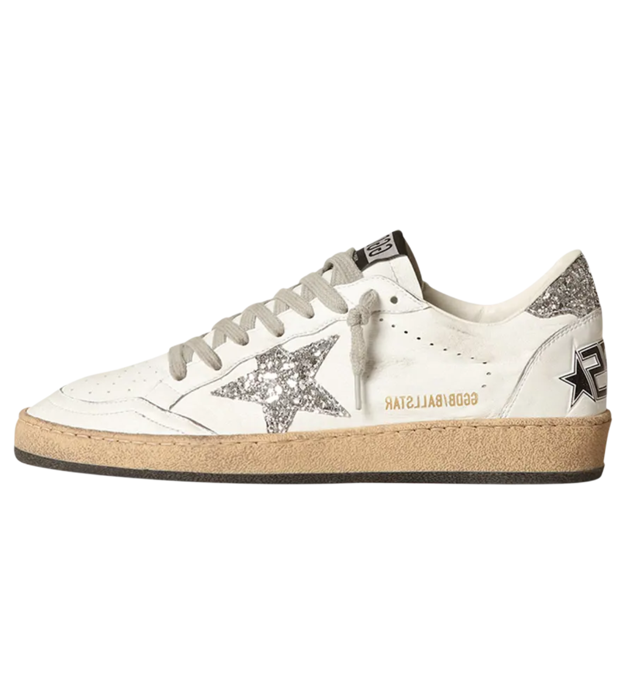 Golden Goose Ball Star Glitter Silver